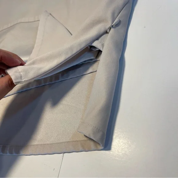 Patagonia Women's Size 6  Skort Khaki Gray Skirt Short Side Zip Polyester - Picture 4 of 11